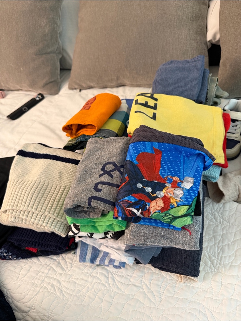 GAP Kids Mixed Color Undershirts and Tops Stack